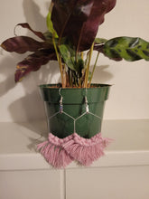 Load image into Gallery viewer, Silver Hexagon Earrings (single color)