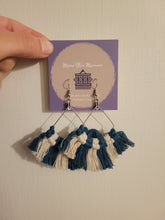 Load image into Gallery viewer, Silver Fan Earring (multicolor)