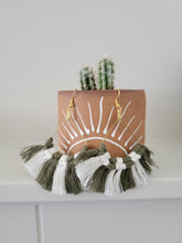 Load image into Gallery viewer, Gold Fan Earrings (multicolor)