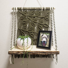 Load image into Gallery viewer, Hanging Wall Shelf Wandering Vine Pattern